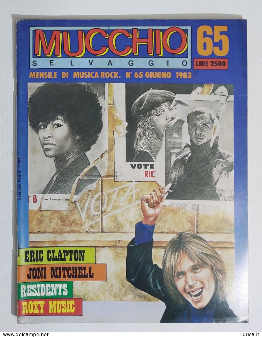 58900 MUCCHIO SELVAGGIO 1983 N. 65 - Eric Clapton / Joni Nitchell / Roxy Music - Muziek