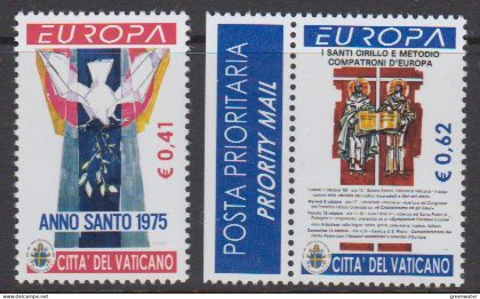 Europa Cept 2003 Vatican City 2v ** Mnh (59556f) - 2003