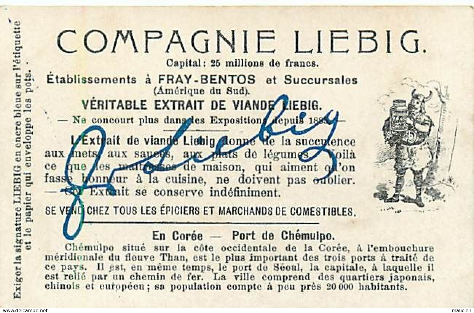 - Pays Div- Ref-EE774- Corée - Corea - Chromo Liebig - Port De Chémulpo / Coréen De Qualité - - Korea (Süd)