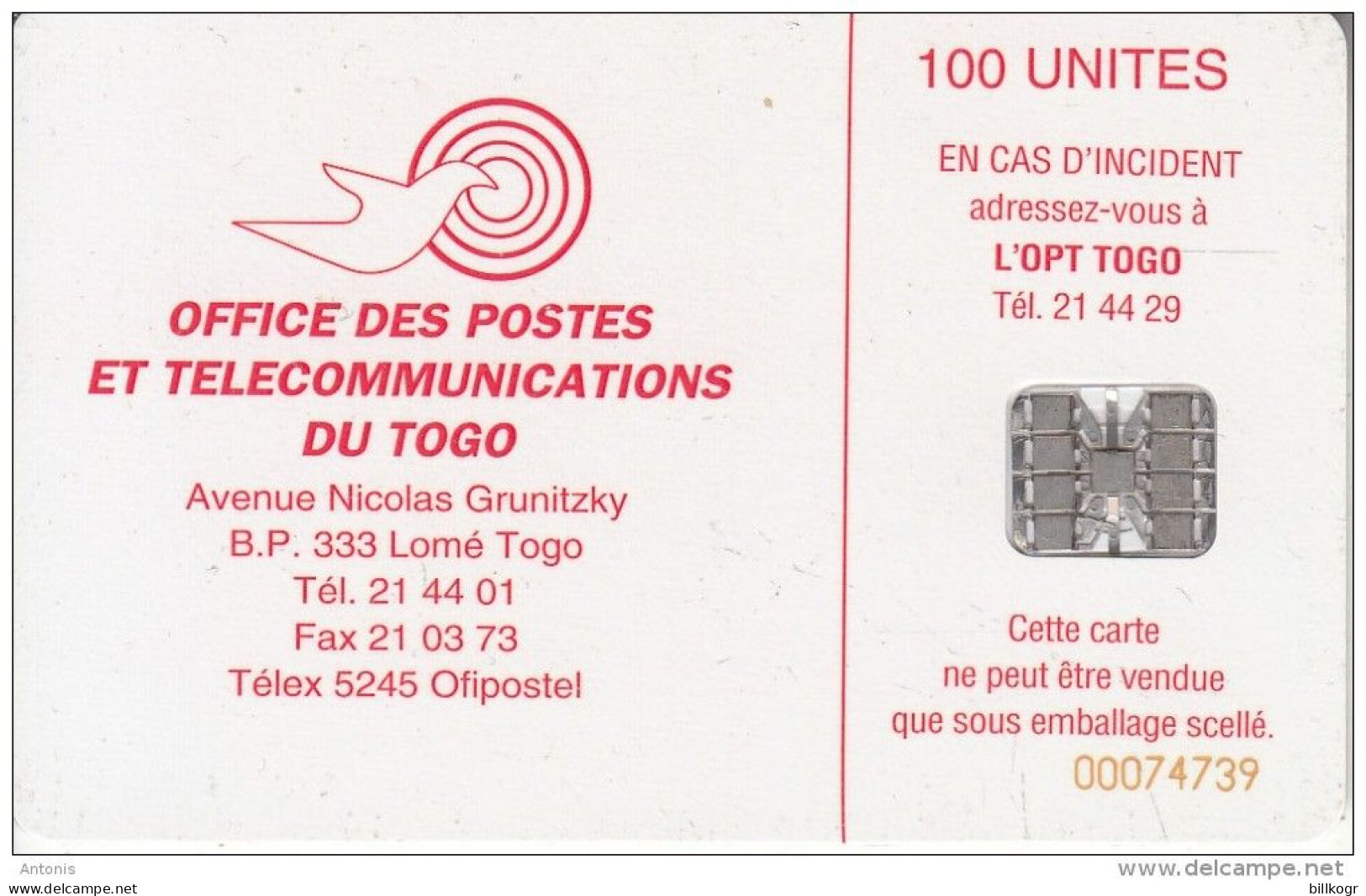 TOGO(chip) - Togopac 2, Used - Togo