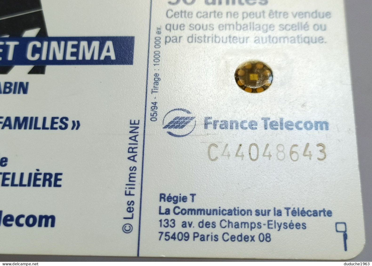 Télécarte France - Téléphone Et Cinéma - Jean Gabin - Unclassified