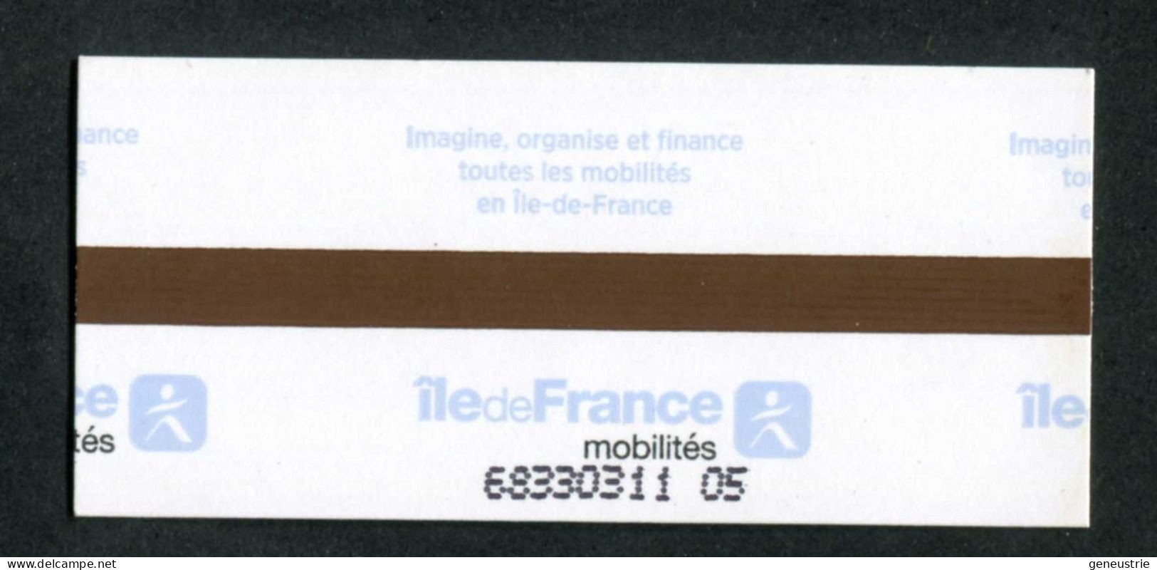 Ticket De Métro Parisien " Billet De Test / ANNULE " Paris - Ile De France Mobilité - RATP / SNCF - Andere & Zonder Classificatie