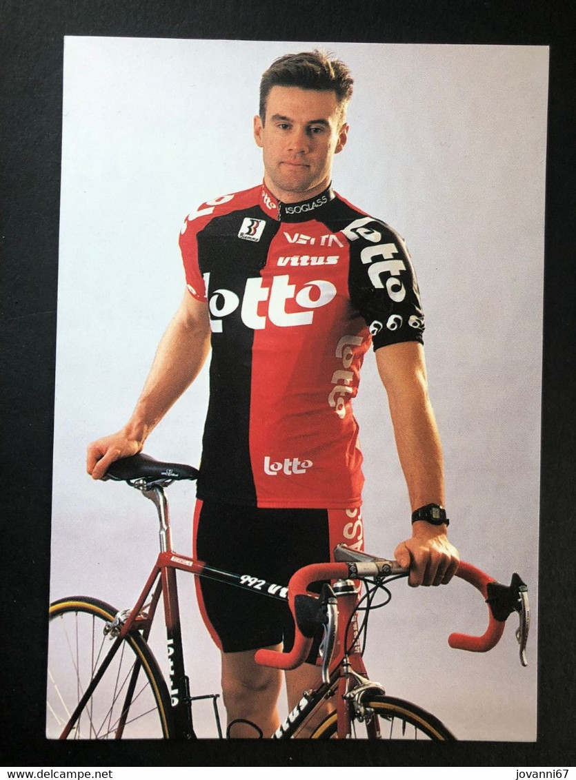 Serge Baguet - Lotto - 1995 - Carte / Card - Cyclists - Cyclisme - Ciclismo -wielrennen - Cycling