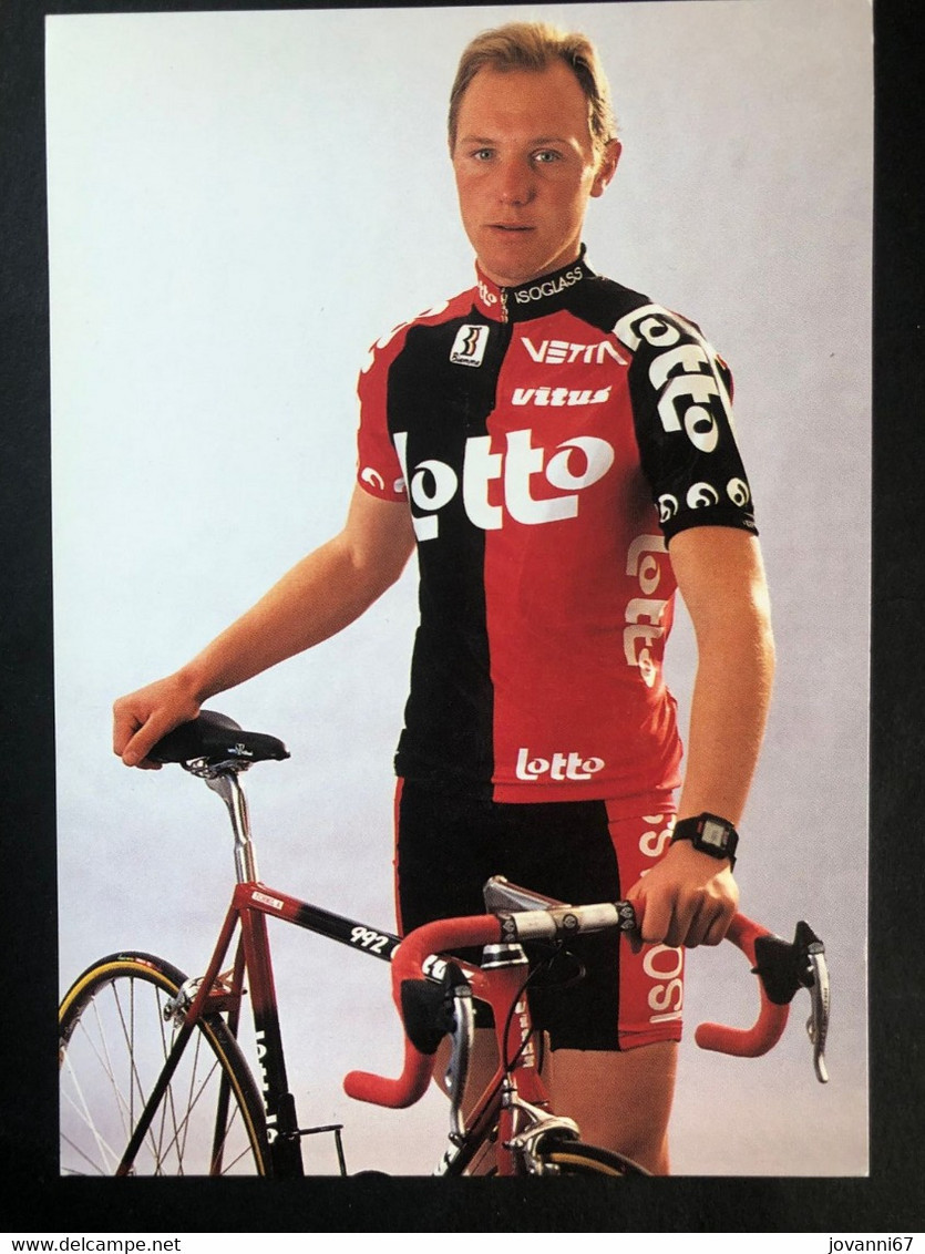 Paul Van Hyfte - Lotto - 1995 - Carte / Card - Cyclists - Cyclisme - Ciclismo -wielrennen - Radsport