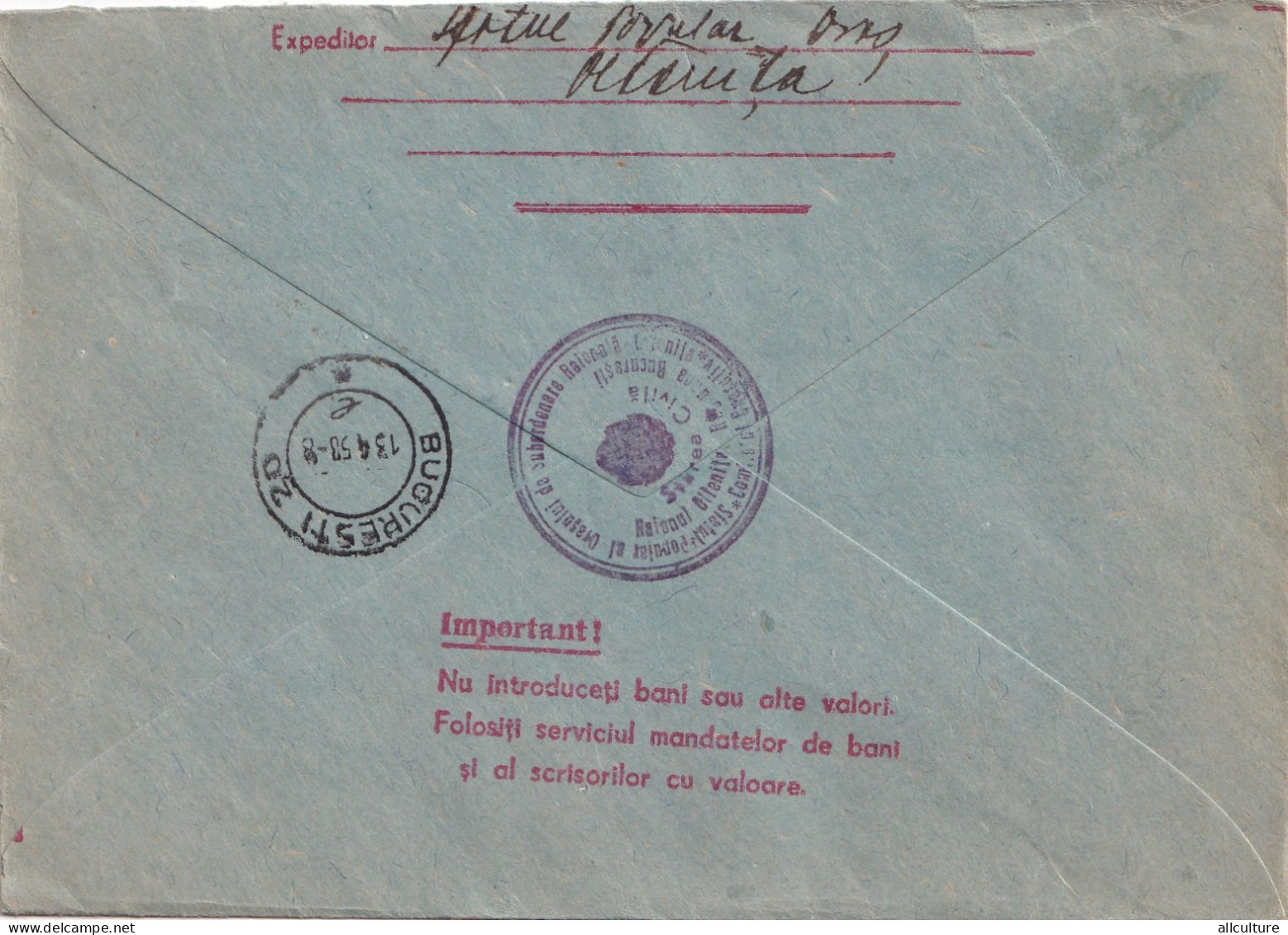 A24602 -  PEASANT WOMAN COLLECTIVISATION COMUNISM COVER STATIONERY, ENTIER POSTAL, 1956  ROMANIA - Enteros Postales