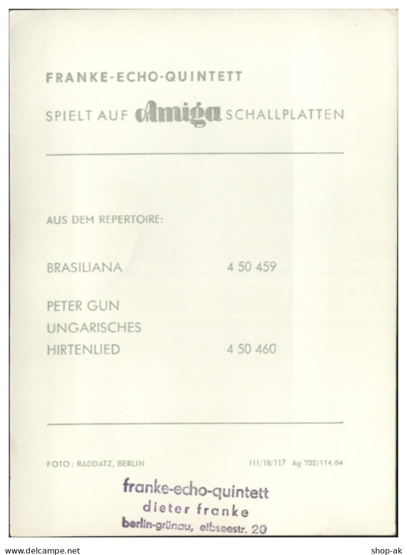 Y28851/ Franke-Echo-Quintett Beat- Popgruppe Autogramme  Autogrammkarte 60er  - Autogramme