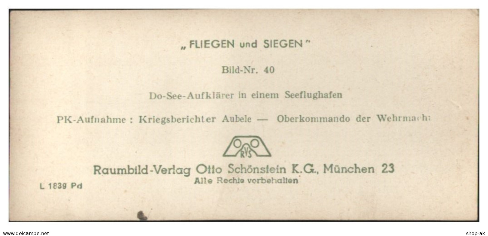 Y28388/ Stereofoto  Flugzeug  Do-See Aufklärer  Seeflughafen 1942 - Weltkrieg 1939-45