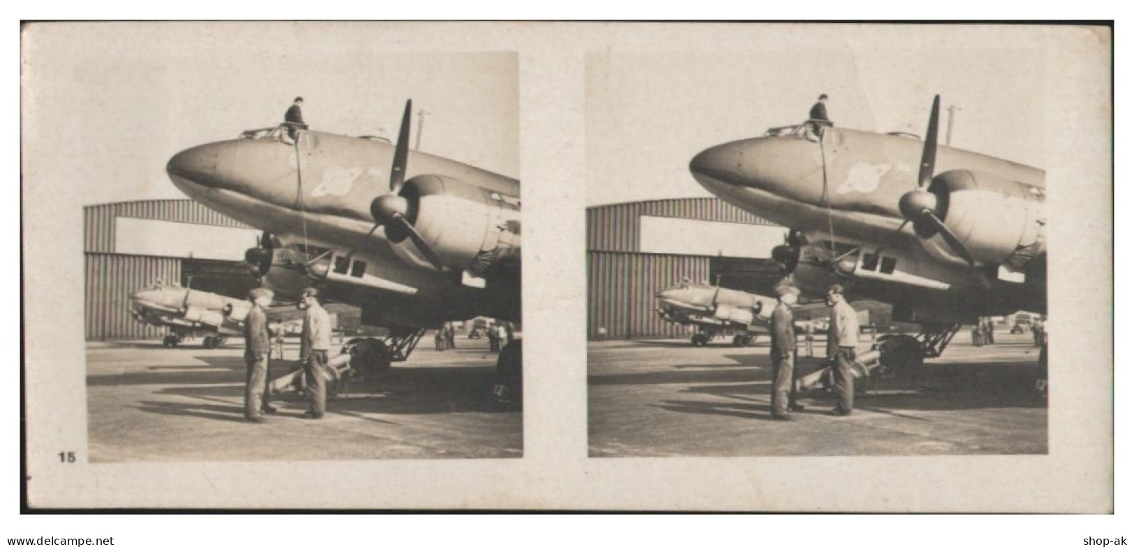 Y28384/ Stereofoto  Flugzeuge  Fernaufklärer 1942 - Guerre 1939-45