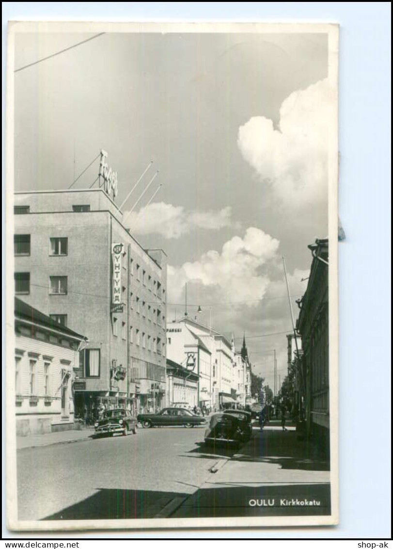 Y24307/ Oulo Kirkkokatu Finnland AK 1955 - Finlandia