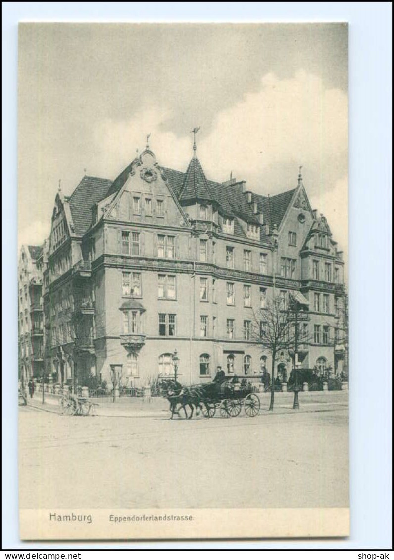 DP499/ Hamburg Eppendorf Eppendorferlandstraße Kutsche AK Ca.1910 - Eppendorf