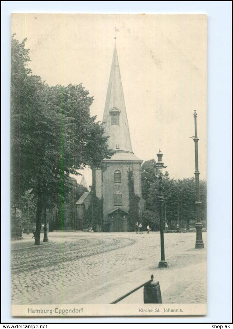 Y22364/ Hamburg Eppendorf  Kirche St. Johannis AK 1905 - Eppendorf