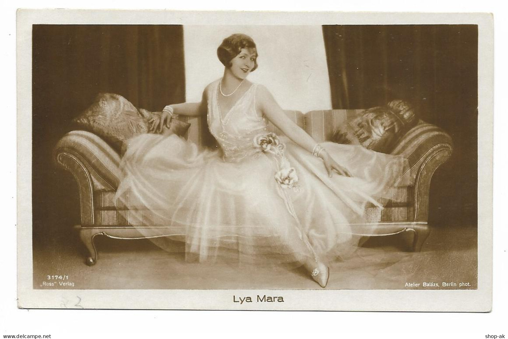 Y21767/ Lya Mara Ross Foto AK Ca.1930 Stummfilmschauspielerin  - Artistes