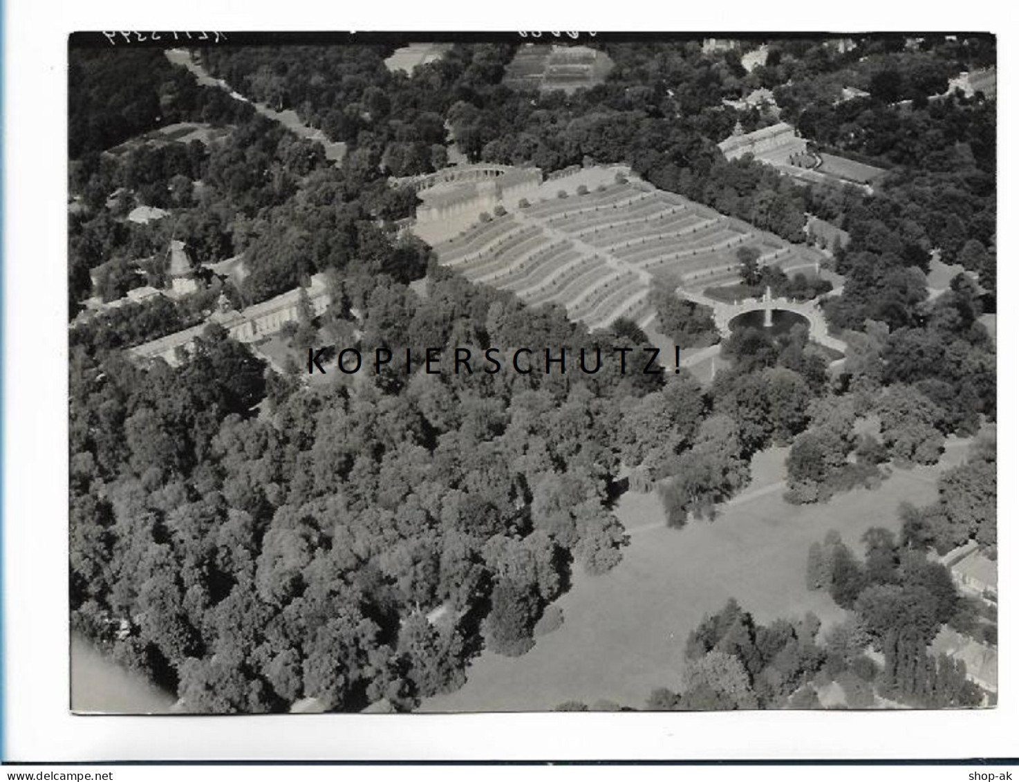 ZZ-5657/ Potsdam Schloß Sanssouci Foto Seltenes Luftbild 18 X 13 Cm Ca.1935 - Potsdam