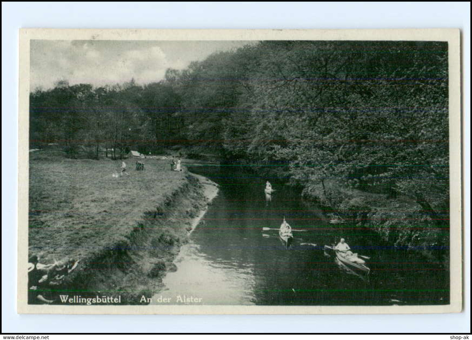 XX14582/ Hamburg Wellingsbüttel  Alster Paddelboote AK Ca.1935 - Wandsbek