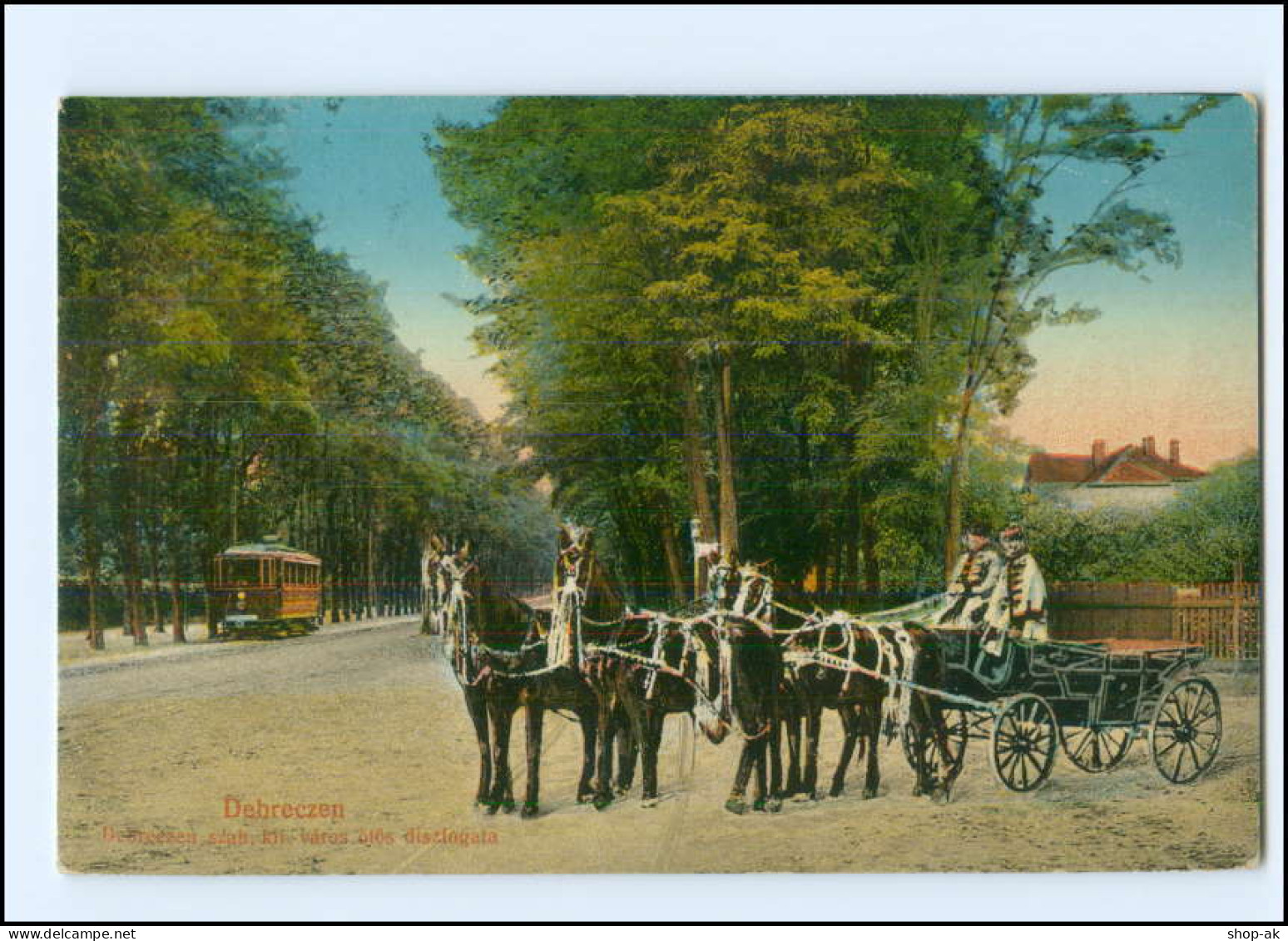 XX00807/ Debreczen  Straßenbahn   Kutsche  Ungarn AK 1915 - Ungarn