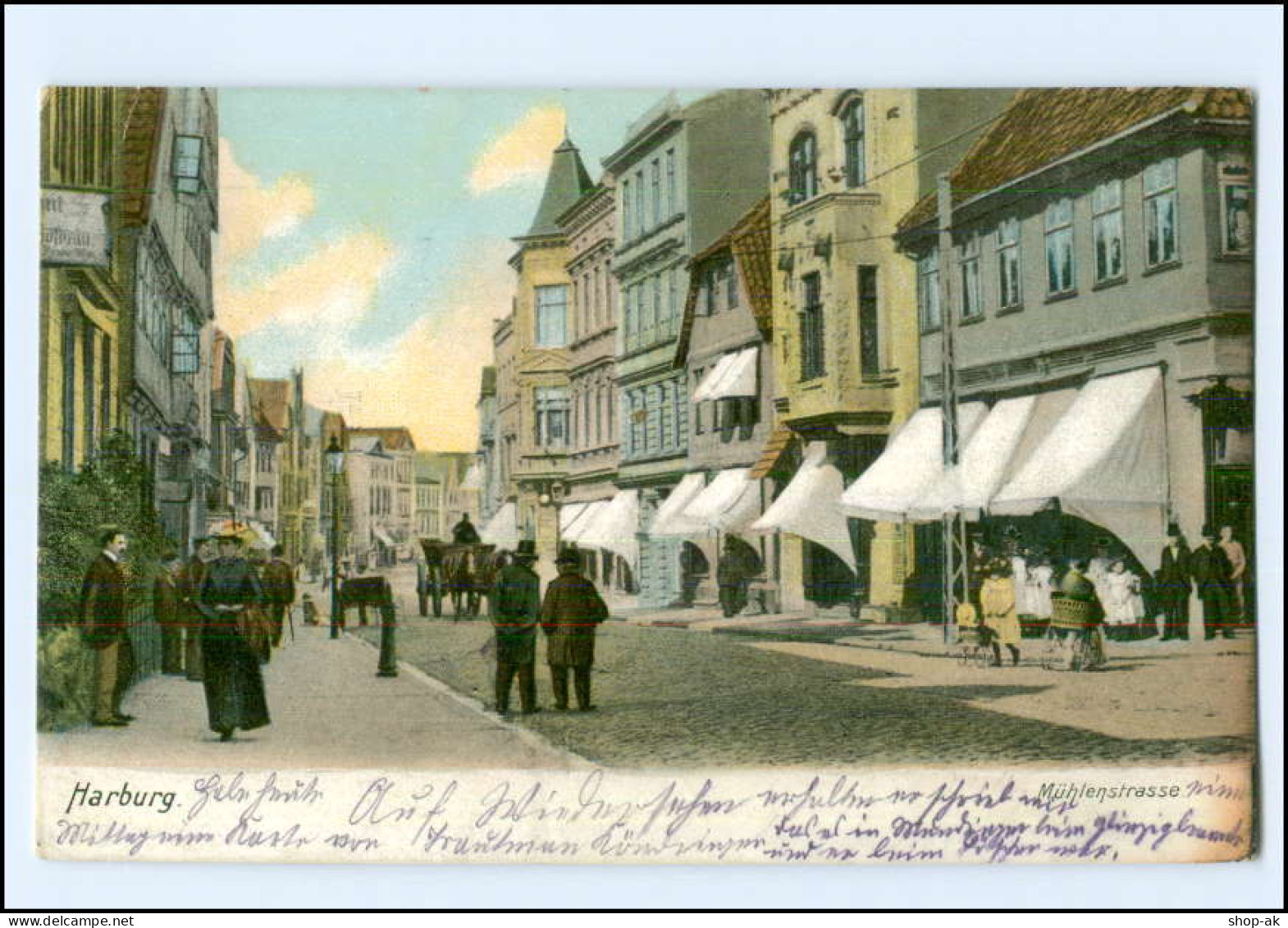 XX00460/ Hamburg Harburg Mühlenstraße AK 1915 - Harburg