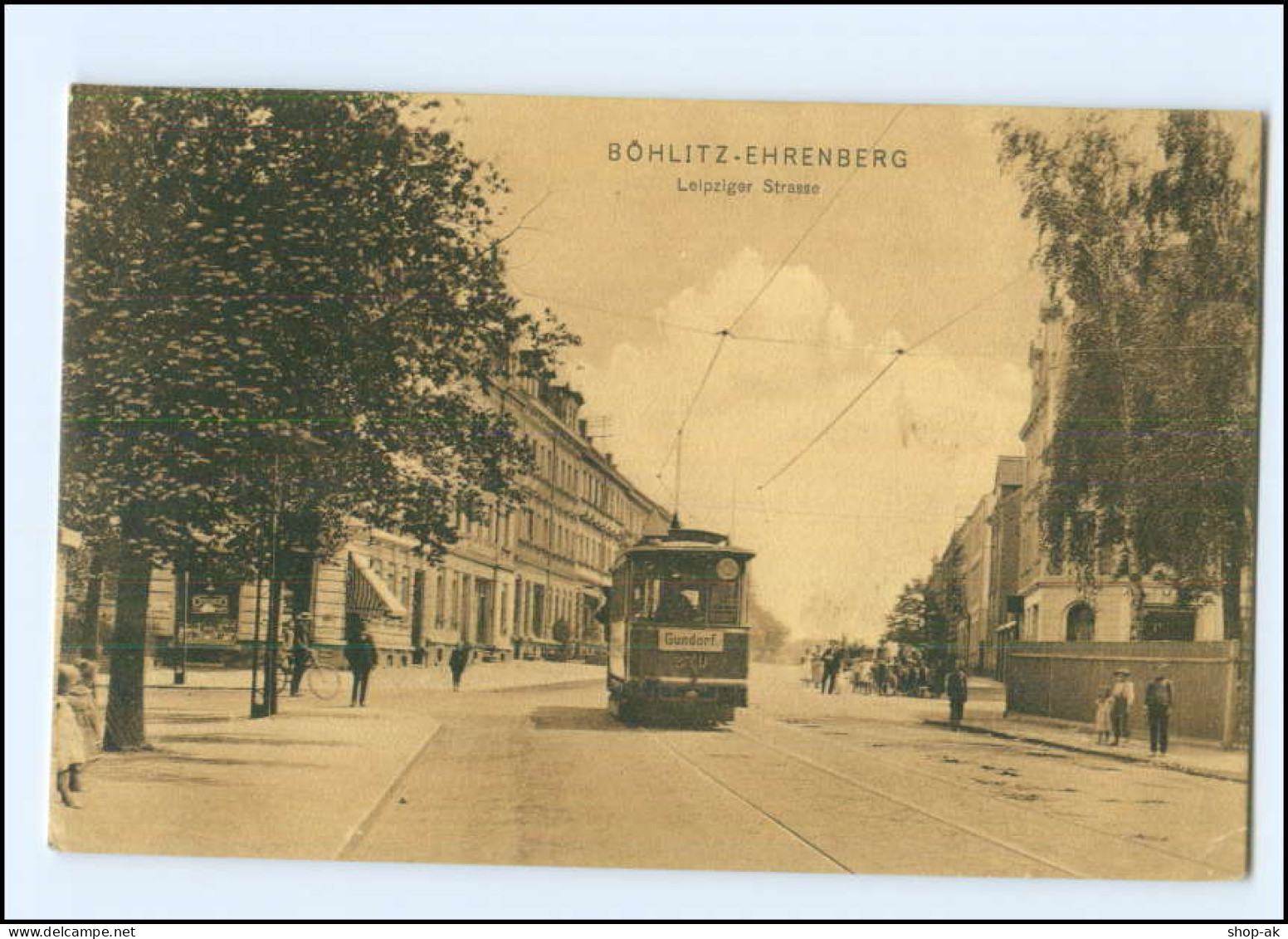 XX00273/  Leipzig  Böhlitz-Ehrenberg  Leipziger Str., Straßenbahn AK 1908 - Leipzig