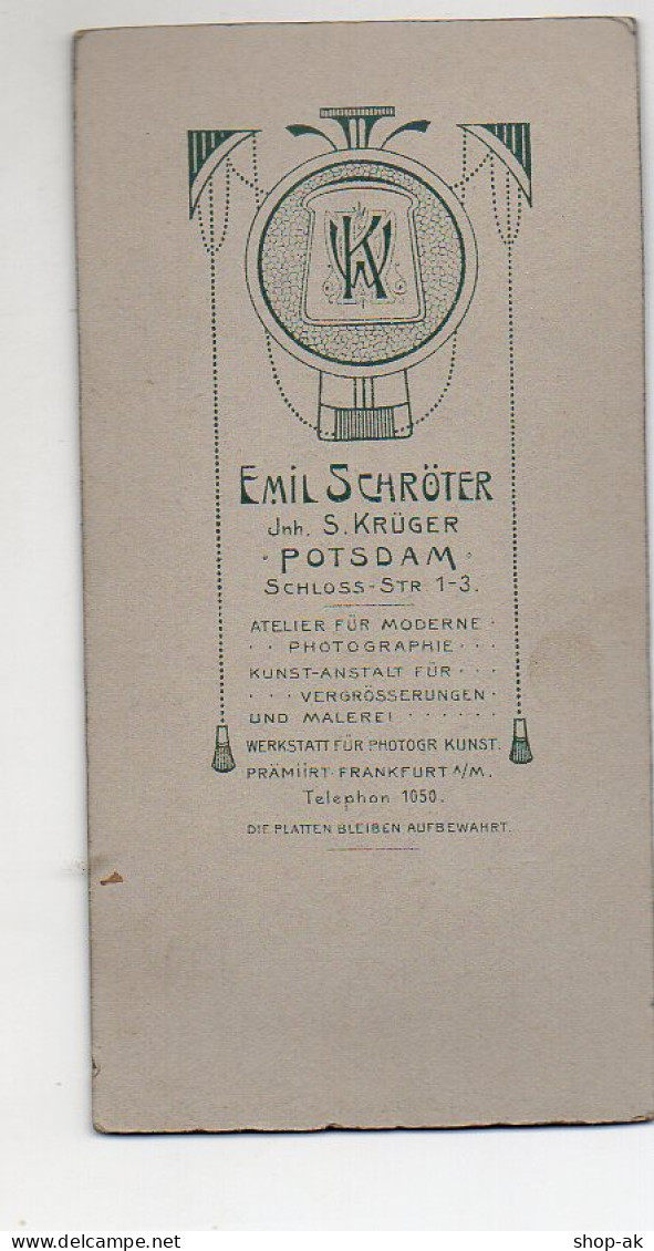Y9785/ CDV Foto Soldat Atelier Emil Schröter, Potsdam  Ca.1910  - Otros & Sin Clasificación
