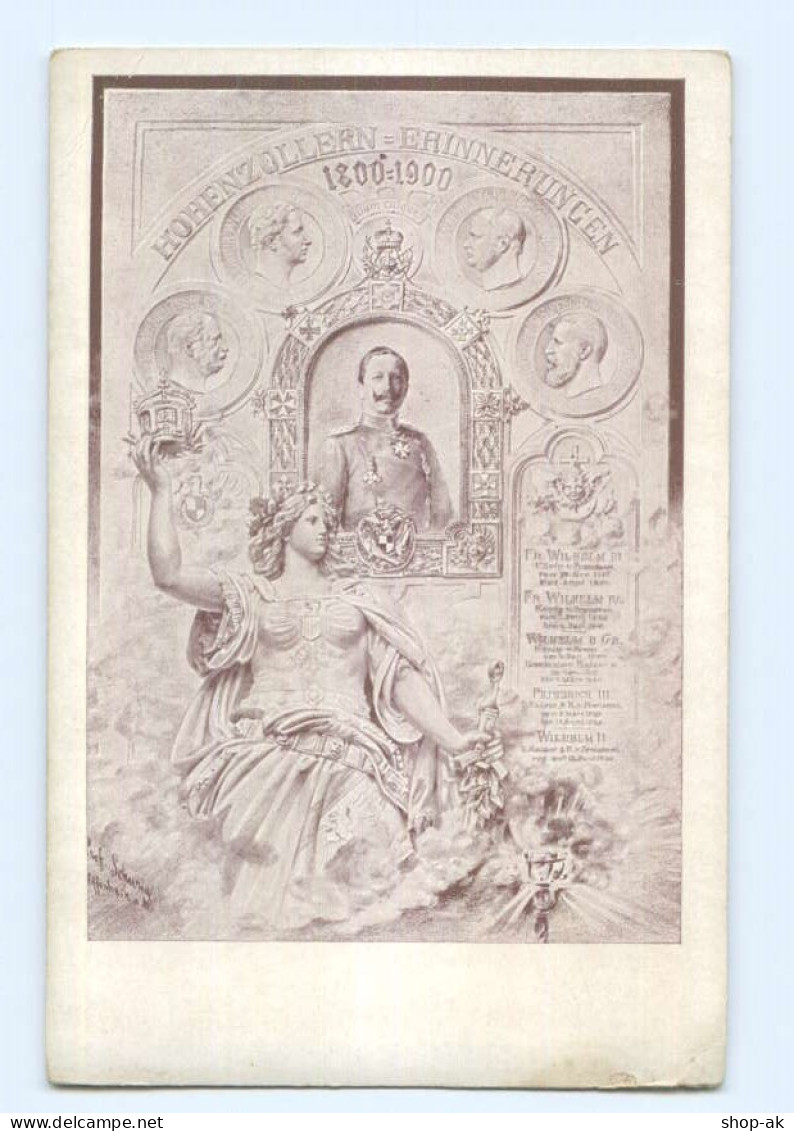 U2871/ Hohenzollern-Erinnerungen 1800-1900 AK Kaiser Wilhelm, Germania  - Königshäuser