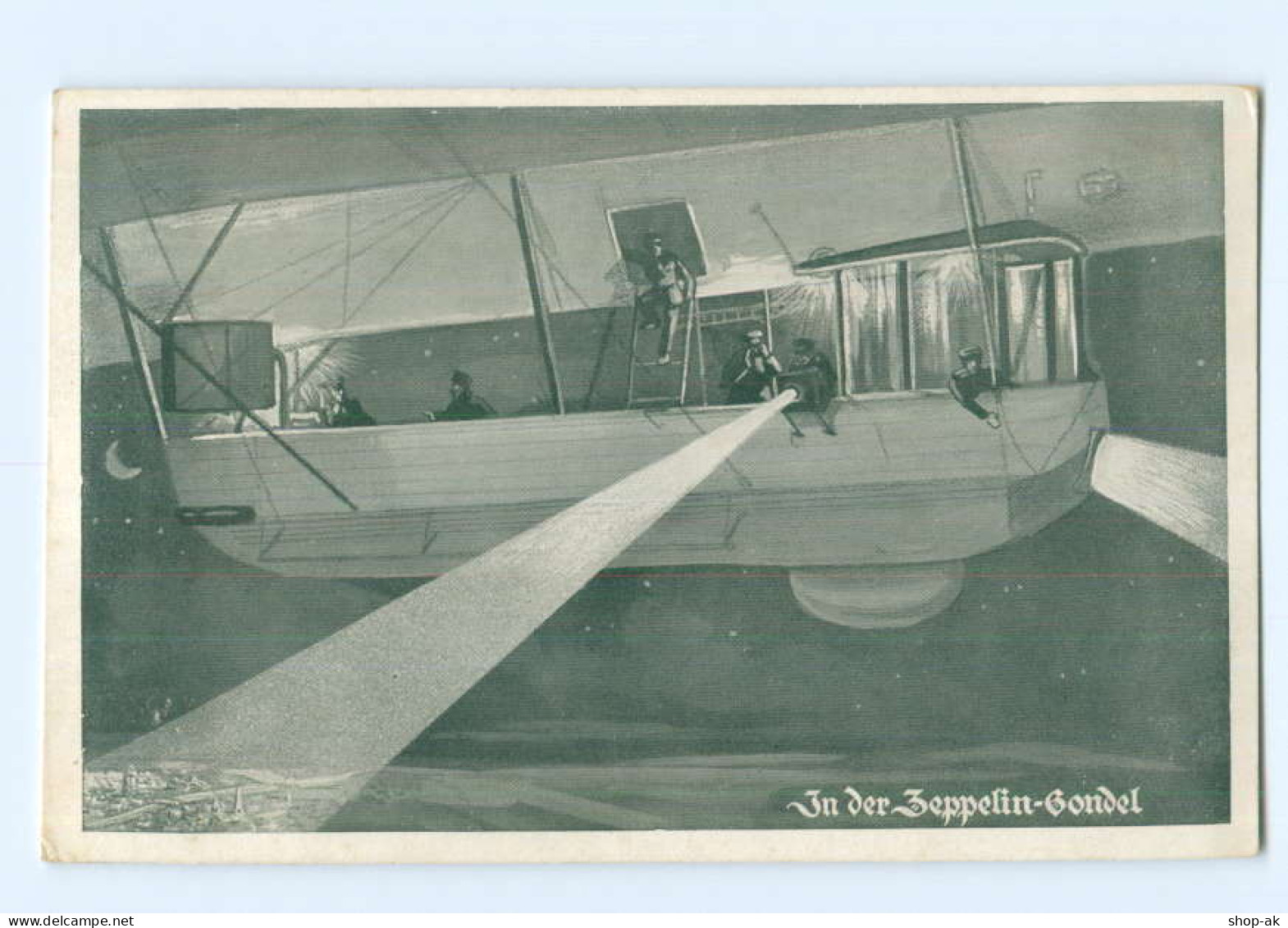 U2577/ In Der Zeppelin-Gondel  Dt. Luftflotten-Verein AK  Ca.1915 - Zeppeline