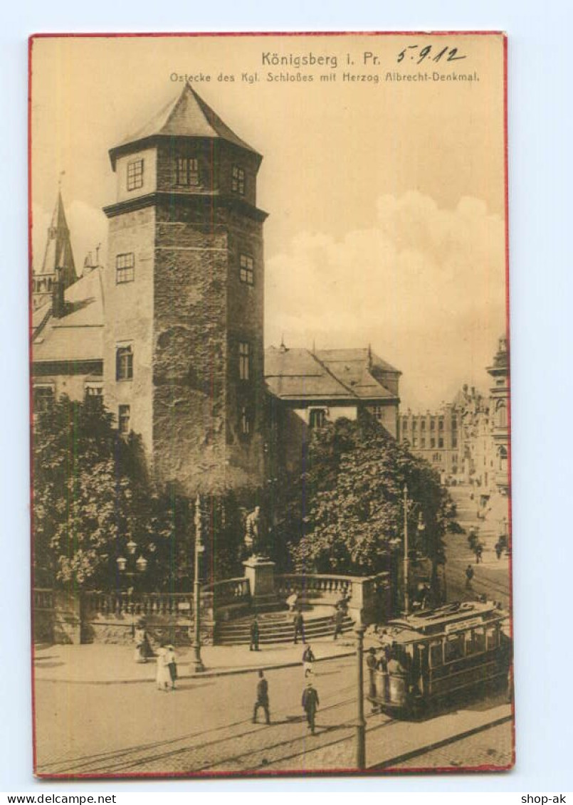 U2488/ Königsberg Kgl. Schloß  Straßenbahn AK 1912 - Ostpreussen