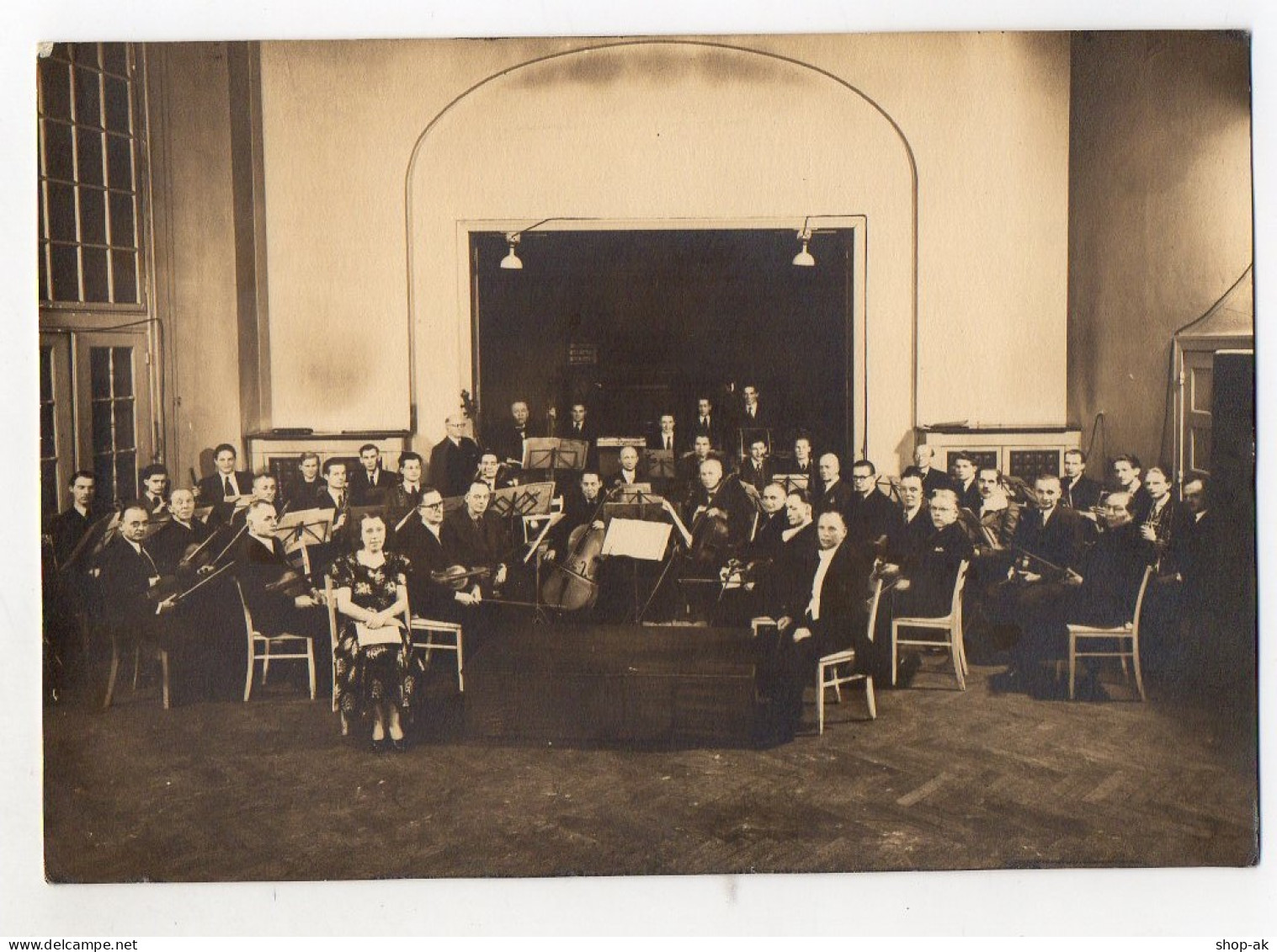 C2958/ Orchester Musik  Foto Ca. 1930  17 X11,5 Cm  - Non Classés