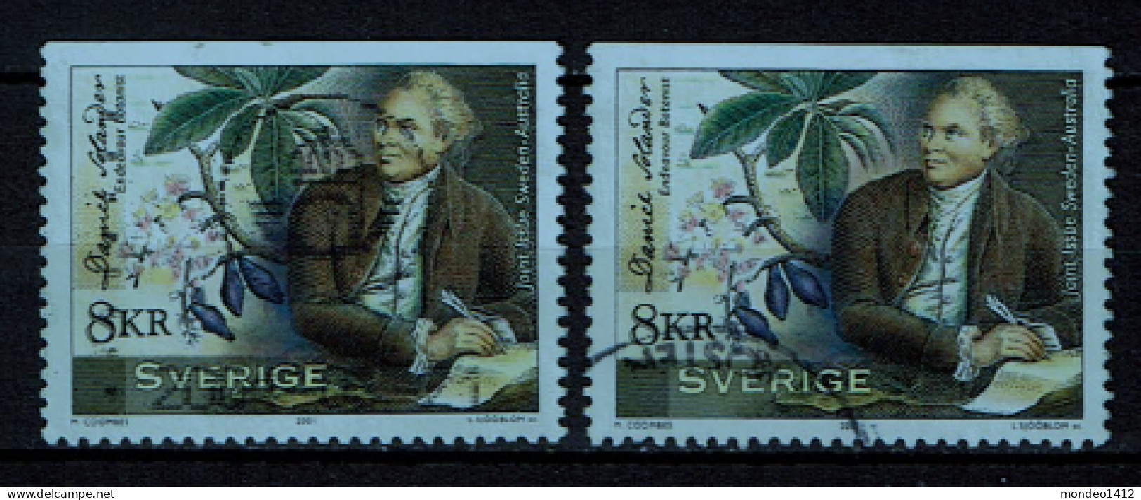 Sweden 2001 - Daniel Solander, Scientist, Naturalist - Used - Used Stamps