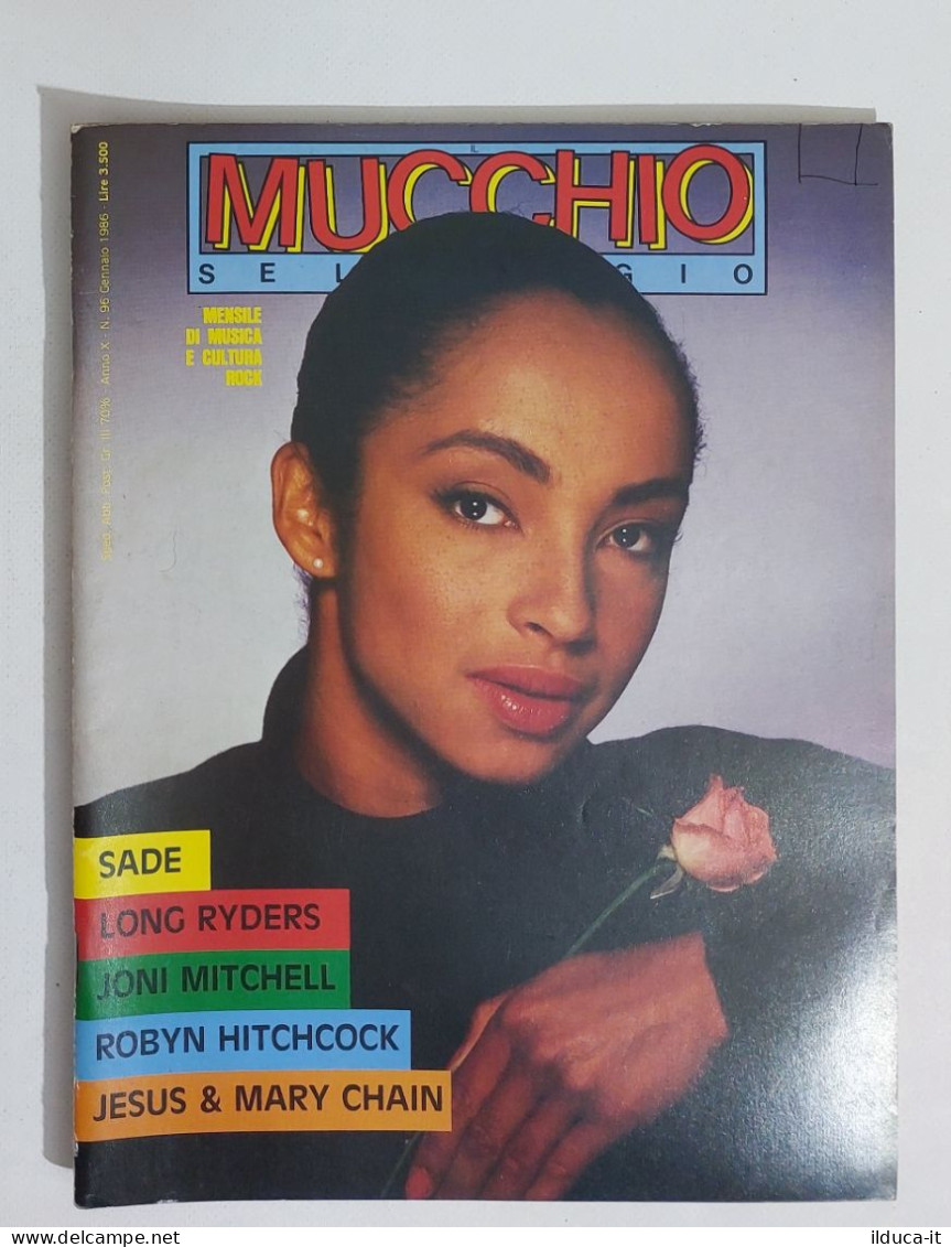 58933 MUCCHIO SELVAGGIO 1986 N. 96 - Sade / Long Ryders / Joni Mitchell - Musique