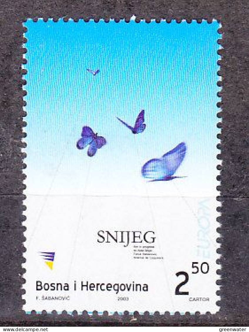 Europa Cept 2003 Bosnia/Herzegovina Sarajevo 1v ** Mnh (59557E) ROCK BOTTOM - 2003