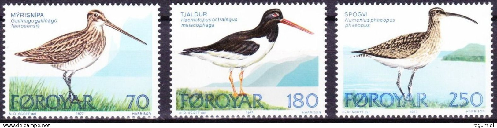 Feroe  22/24 ** MNH. 1977 - Islas Faeroes