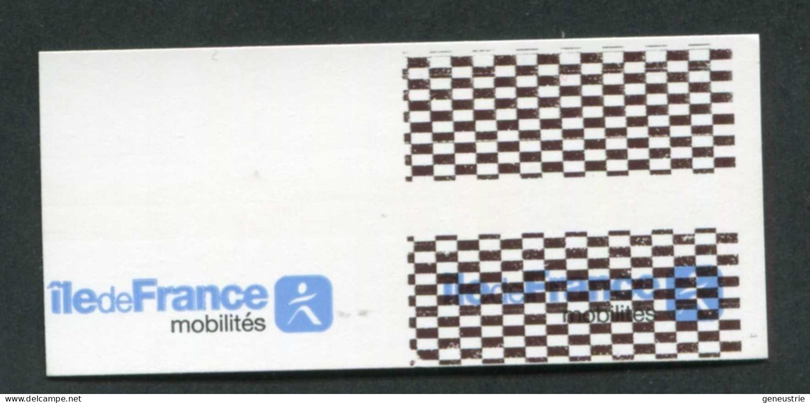 Ticket - Essai De Marquage De Distributeur De Tickets De Métro RATP Et Train SNCF (Ile-de-France - Mobilités" - Europa