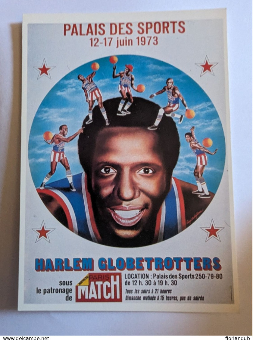 CP  Basket Ball Harlem Globe-trotters 1973 Luigi Castiglioni Tirage 1000 Ex - Basketbal