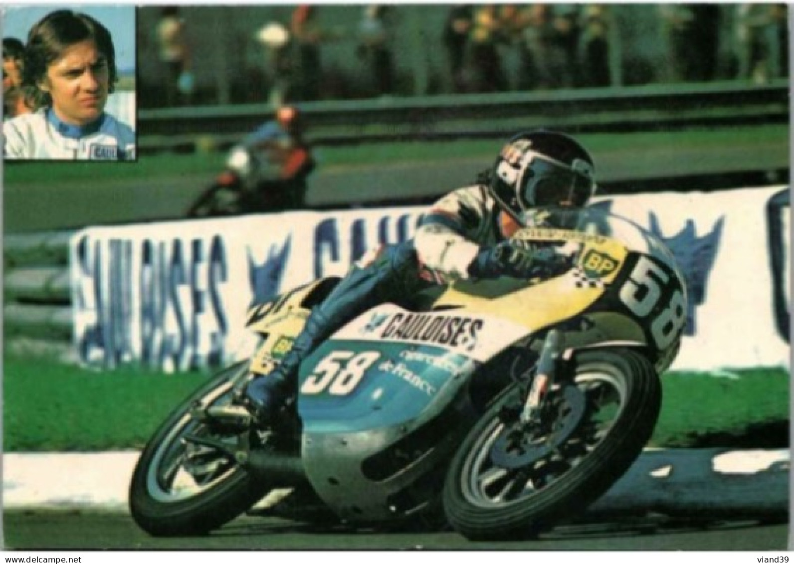 Patrick PONS. Team Gauloises. Grand Prix 1974. - Motociclismo