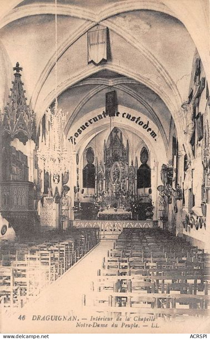 DRAGUIGNAN Interieur De La Chapelle Notre Dame Du Peuple 9(scan Recto-verso) MA1719 - Draguignan