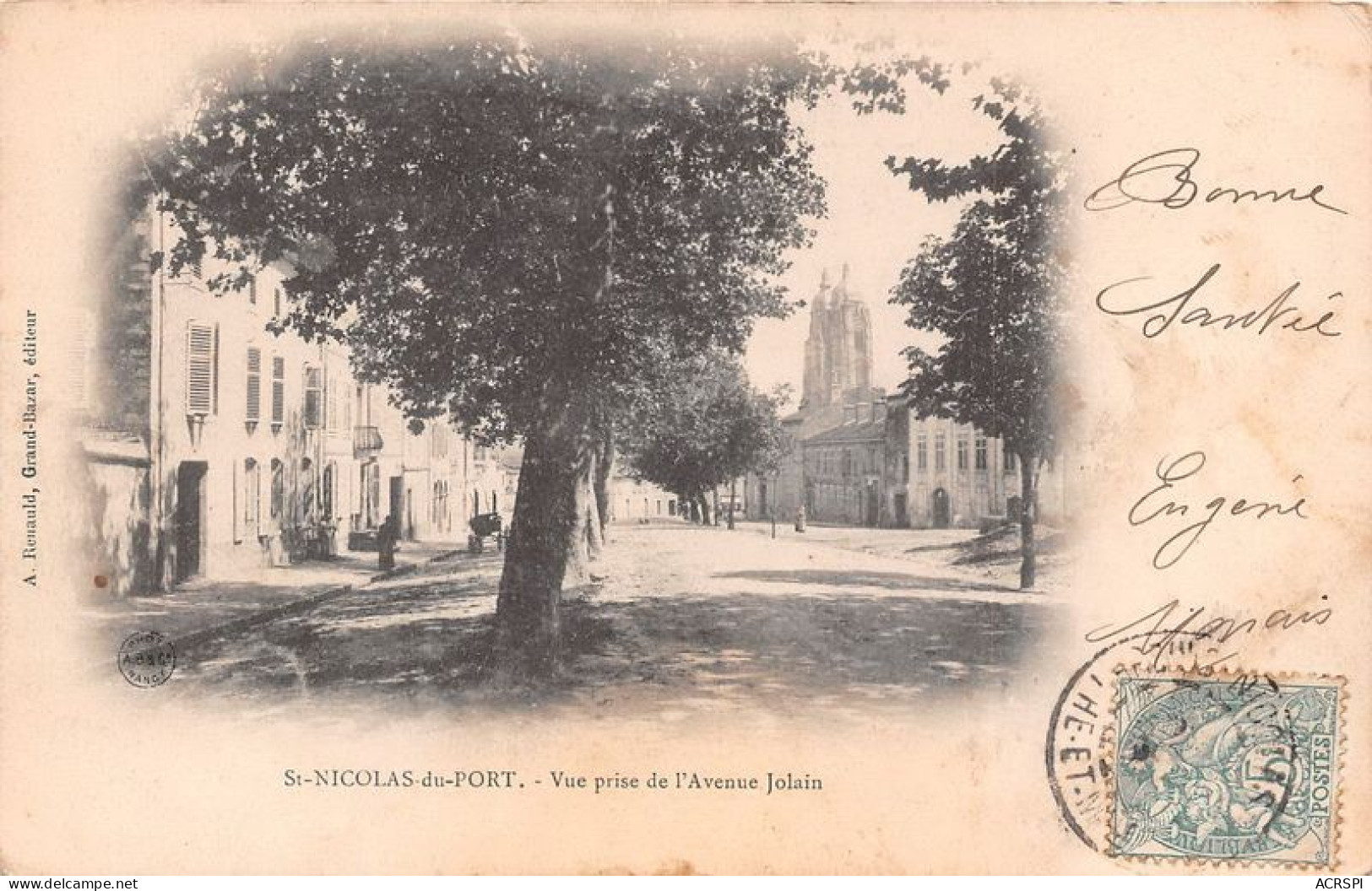 SAINT NICOLAS DE PORT Vue Prise De L Avenue Jolain 19(scan Recto-verso) MA1717 - Saint Nicolas De Port