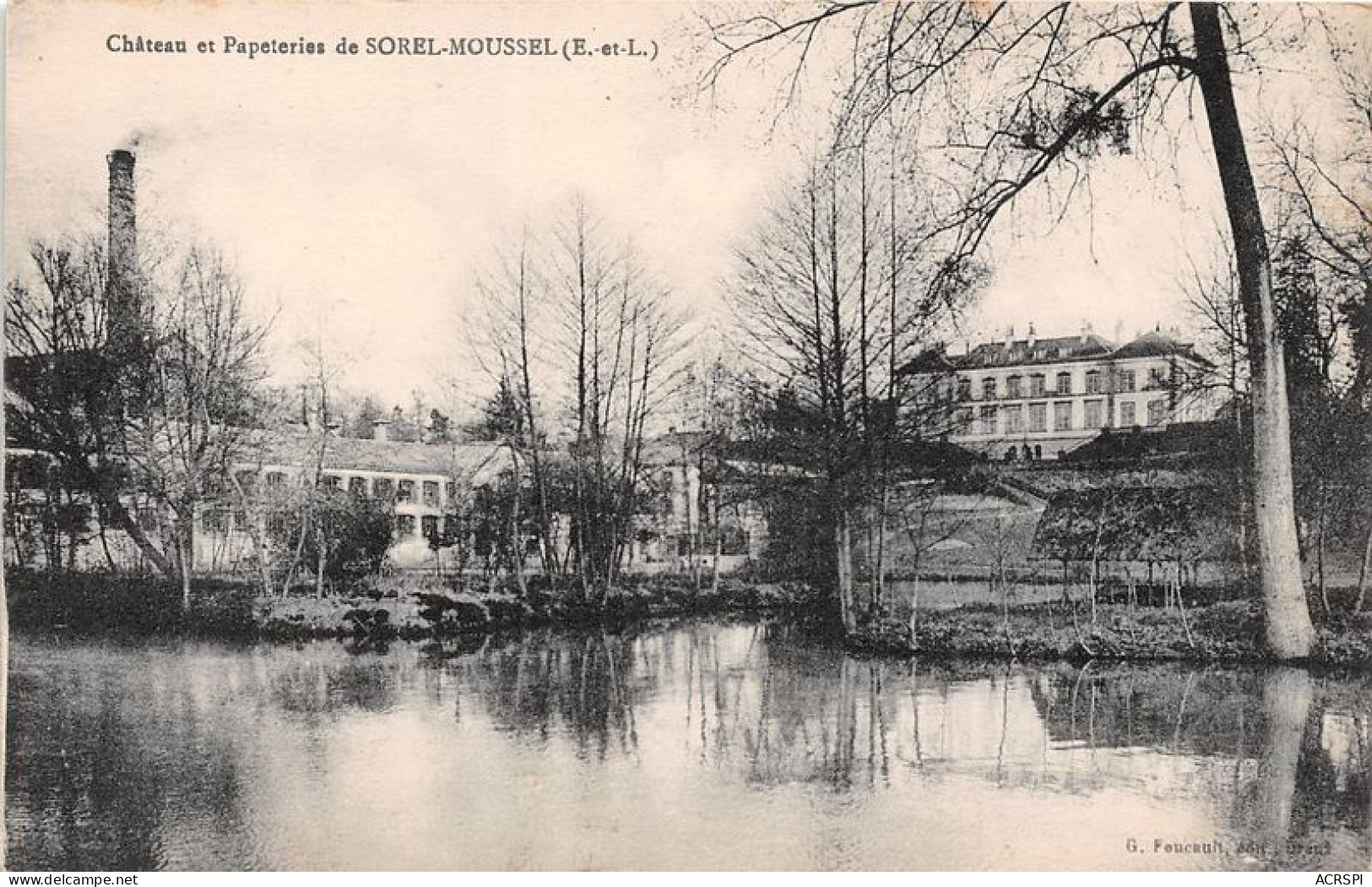 CHATEAU ET PAPETERIE DE SOREL MOUSSEL 8(scan Recto-verso) MA1708 - Sorel-Moussel