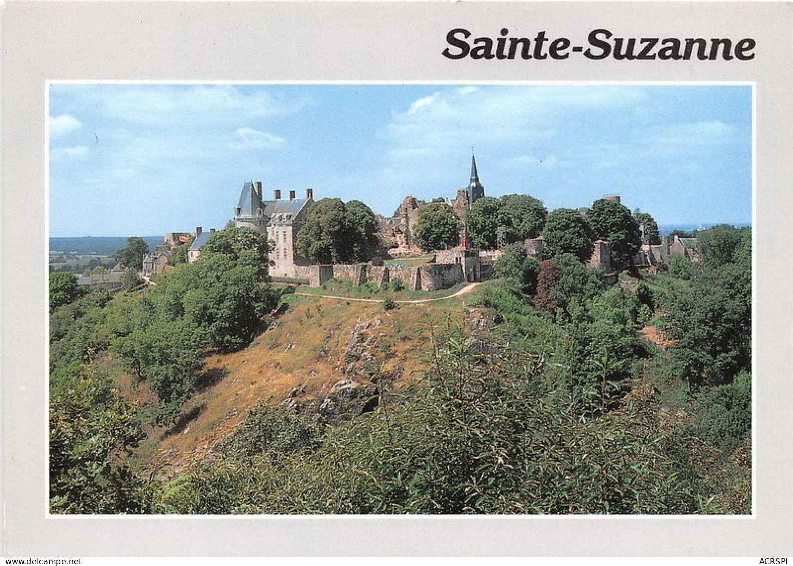 SAINTE SUZANNE Le Chateau Et Les Remparts 3(scan Recto-verso) MA1705 - Sainte Suzanne