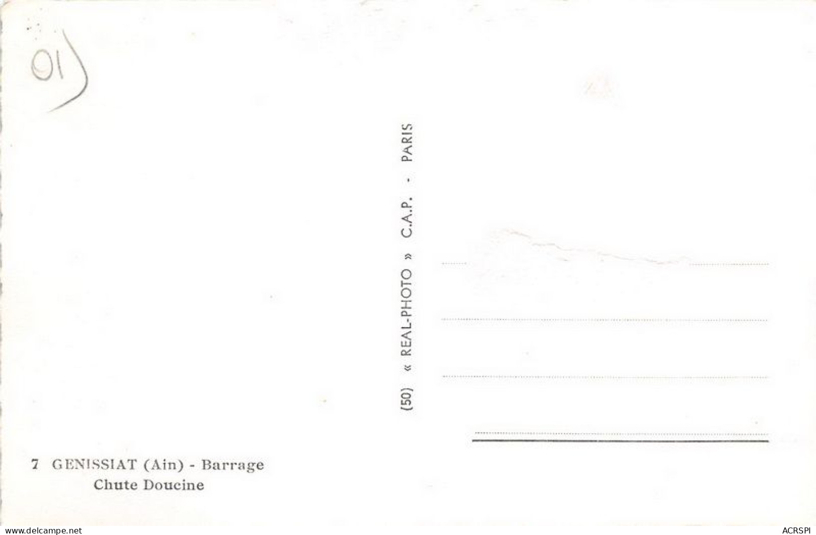 GENISSIAT Barrage Chute Doucine 1(scan Recto-verso) MA1758 - Génissiat