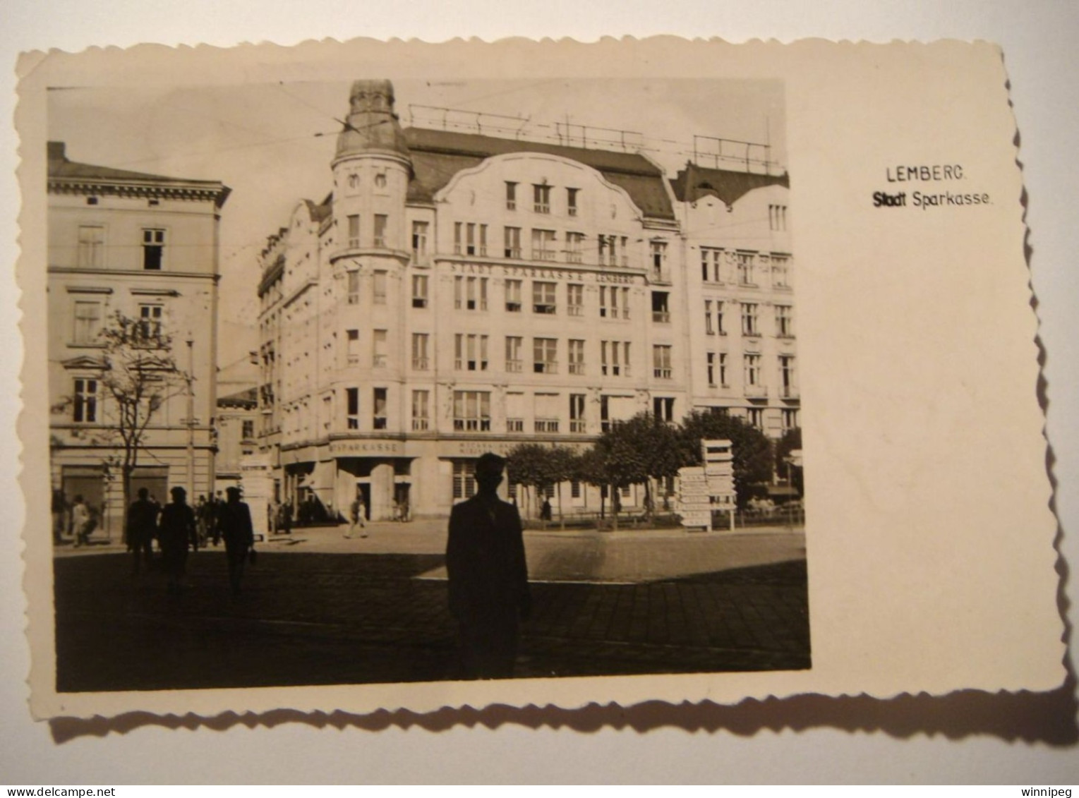 Lwow.Lemberg.Stadt Sparkasse.WWII,German Occupation.1944.Photo S.P??. Poland.Ukraine - Ukraine