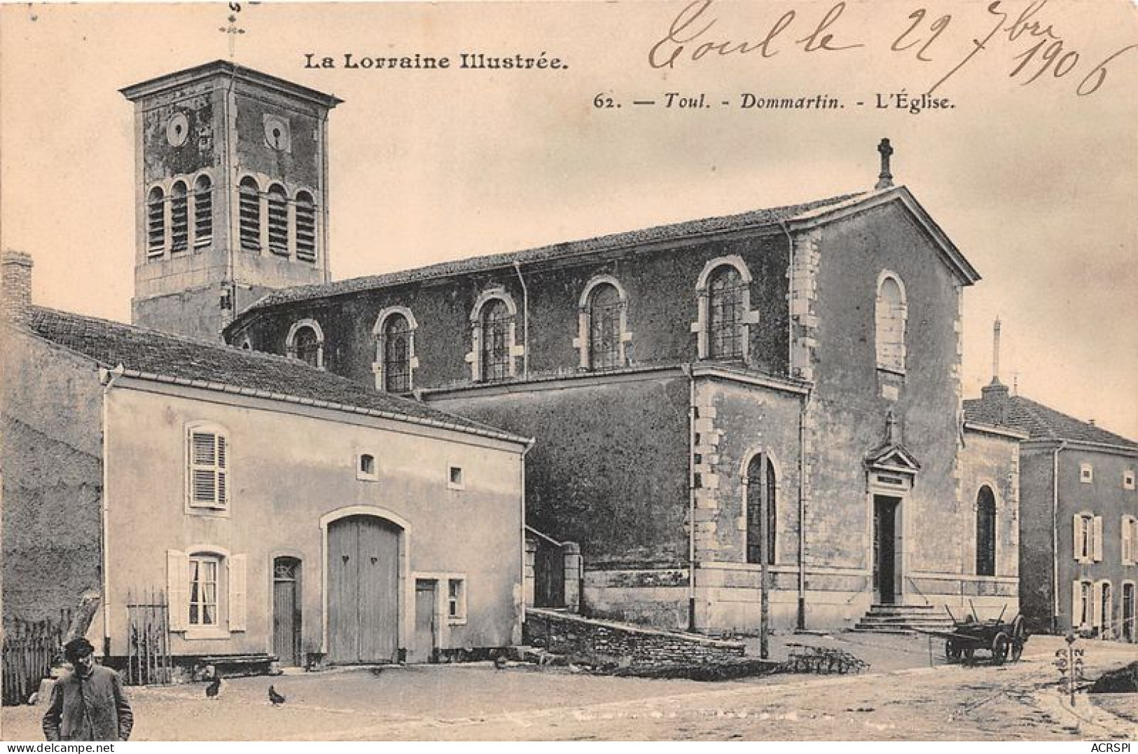 TOUL Dommartin L Eglise 19(scan Recto-verso) MA1754 - Toul