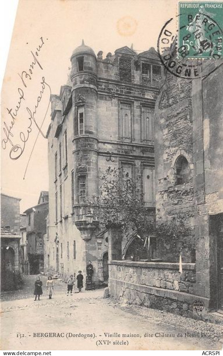 BERGERAC Vieille Maison Dite Chateau De Henri IV 6(scan Recto-verso) MA1753 - Bergerac