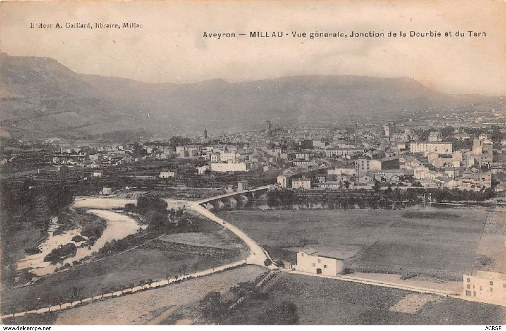 MILLAU Vue Generale Jonction De La Dourbie Et Du Tarn 5(scan Recto-verso) MA1746 - Millau