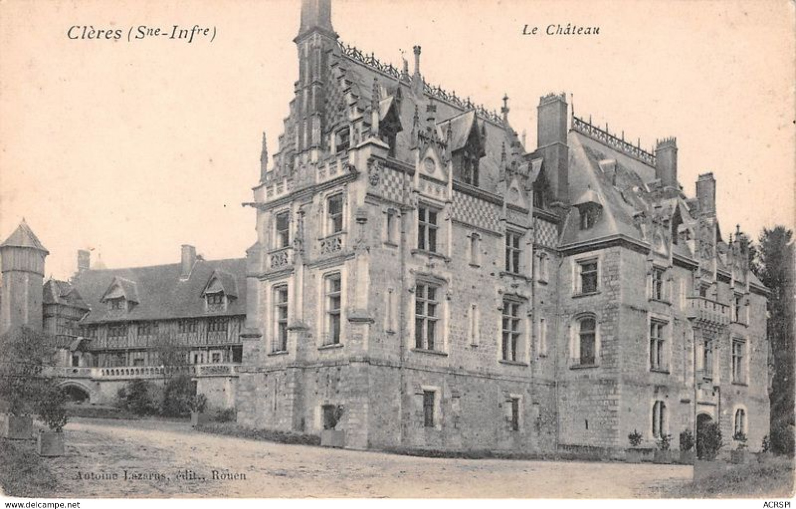 CLERES Le Chateau 4(scan Recto-verso) MA1745 - Clères