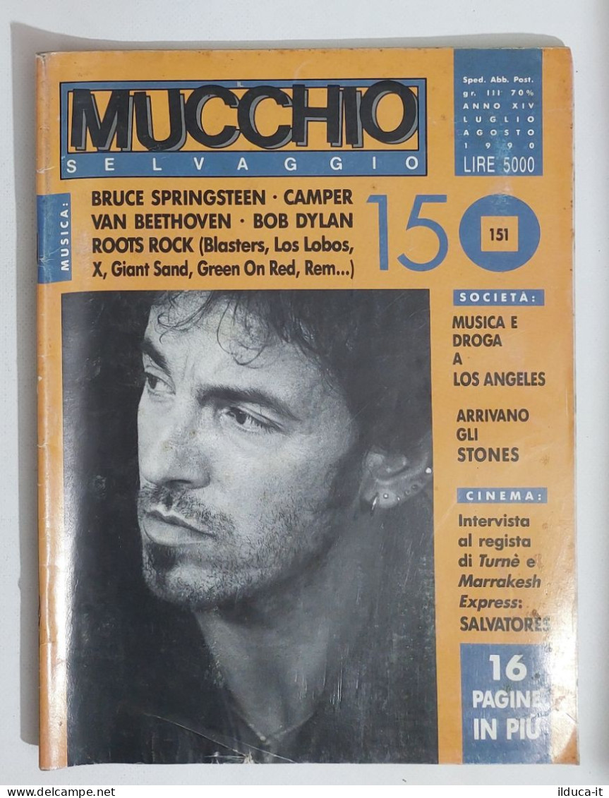58945 MUCCHIO SELVAGGIO 1990 N. 150/151 - Bruce Springsteen / Bob Dylan - Música