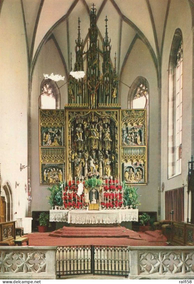 1 AK Italien * Gewaltiger Hochaltar In Der Pfarrkirche Von Niederlana, Geschaffen Von 1503 - 1511 Von Hans Schnatterbeck - Merano
