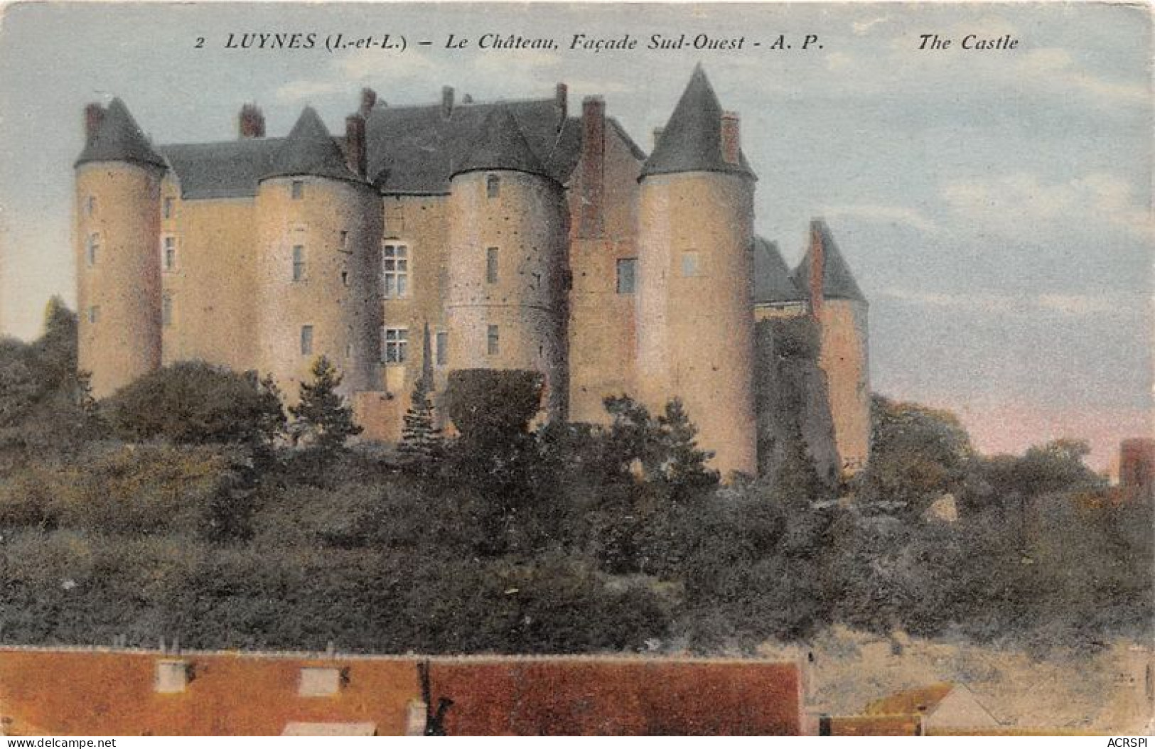 LUYNES Le Chateau Facade Sud Ouest 6(scan Recto-verso) MA1768 - Luynes
