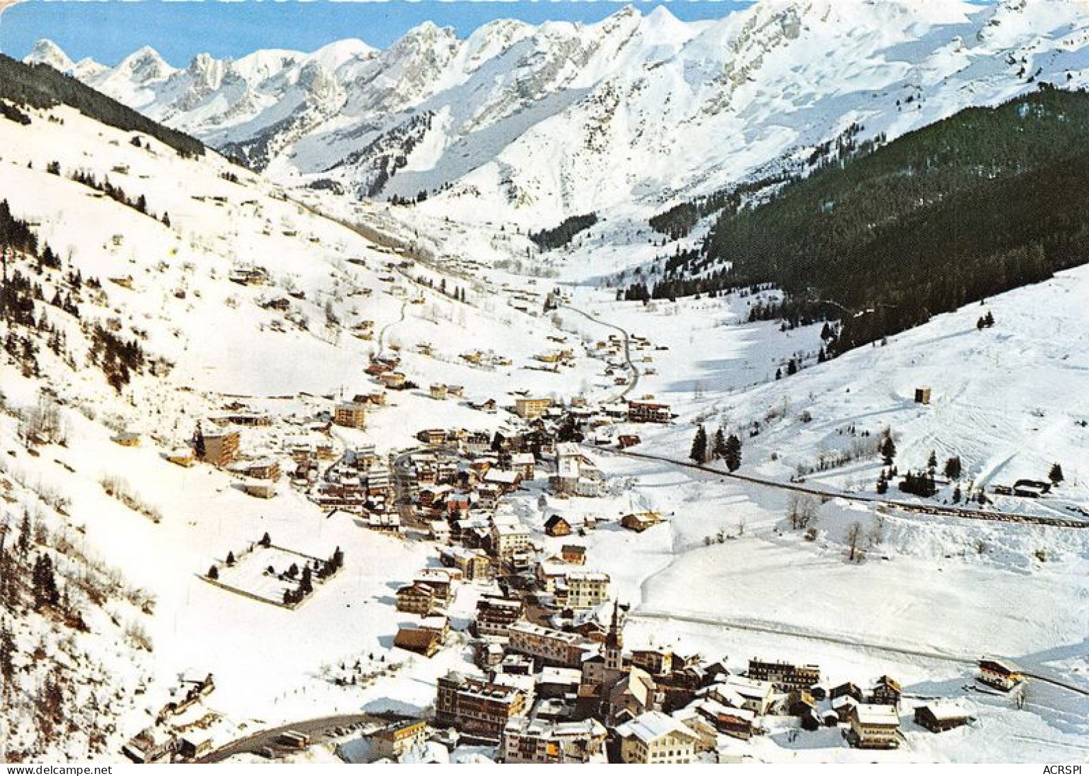 LA CLUSAZ Vue Generale Aerienne Sur La Station La Vallee Des Confins 6(scan Recto-verso) MA1795 - La Clusaz