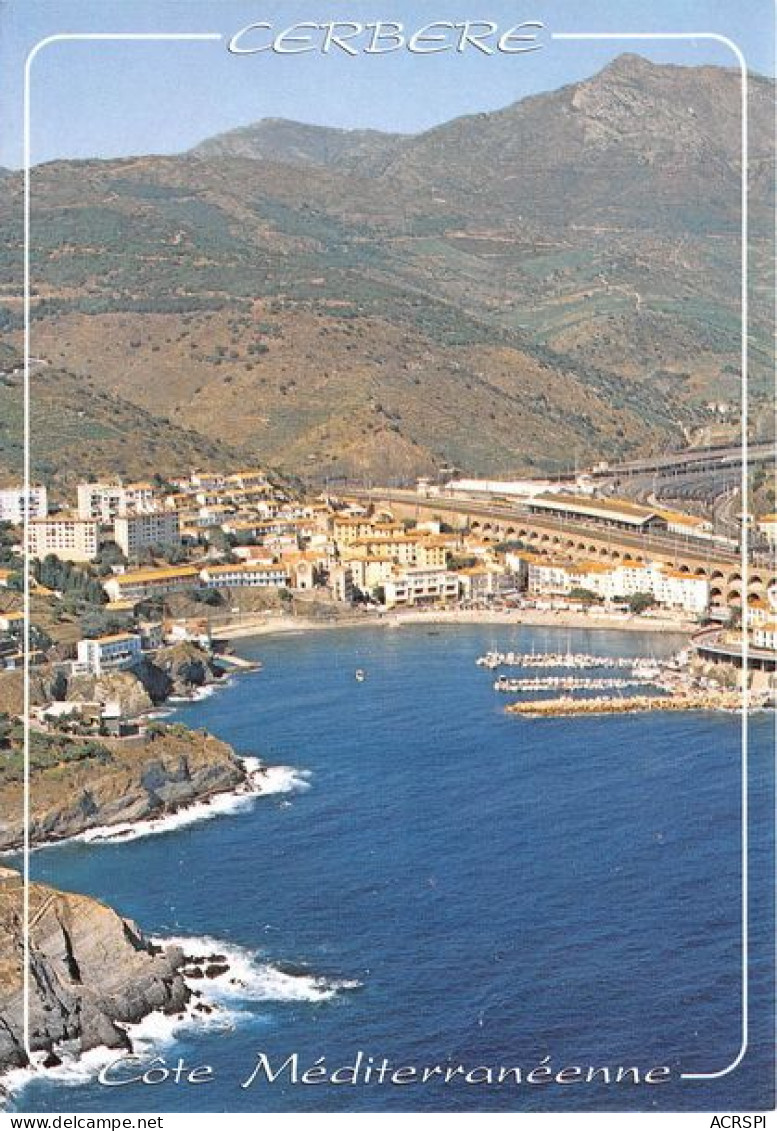 CERBERE Frontiere Franco Espagnole Vue Aerienne La Baie Le Port 10(scan Recto-verso) MA1793 - Cerbere