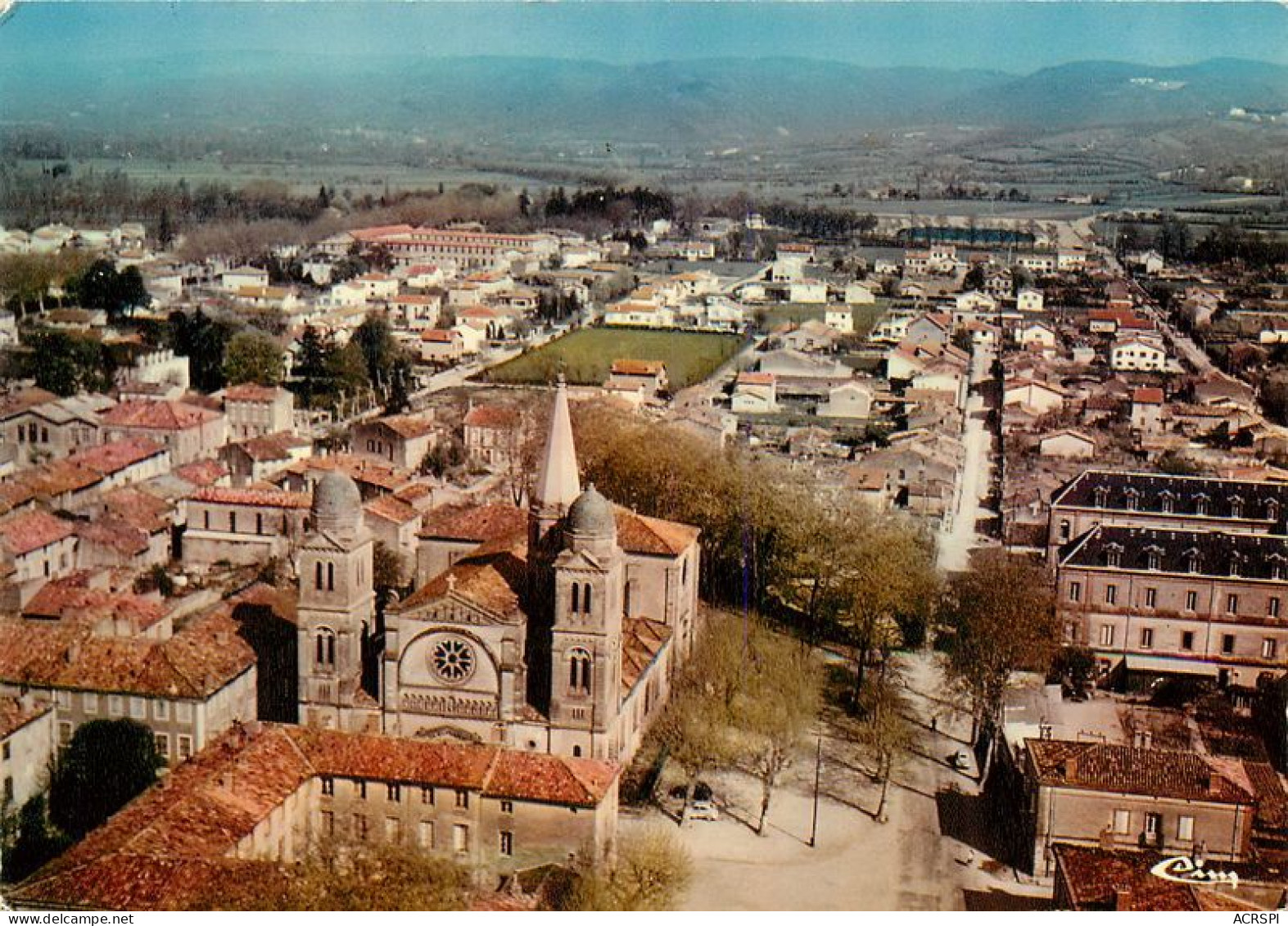 REVEL  Vue Generale Aerienne L'eglise    32   (scan Recto-verso)MA1789Bis - Revel