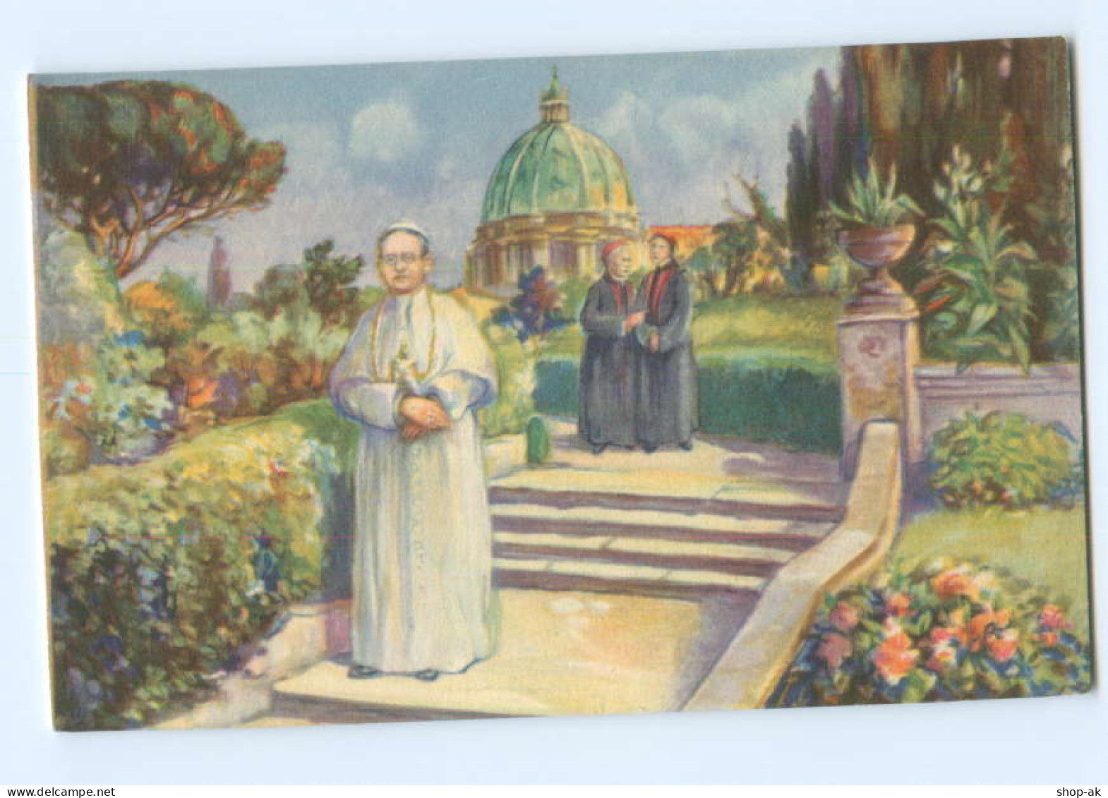 Y8801/ Der Heilige Vater In Den Gärten Des Vatikans  Papst AK  - Vaticano